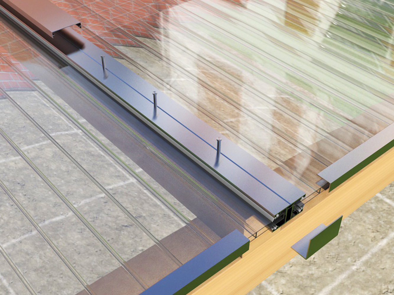 Komplettsystem für Stegplatten