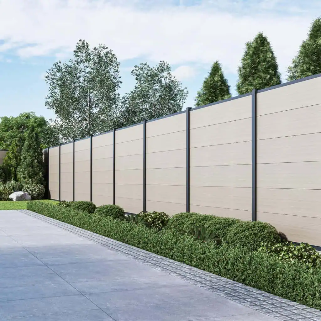 WPC Steckzaunsystem MAX XL große Zaunfelder